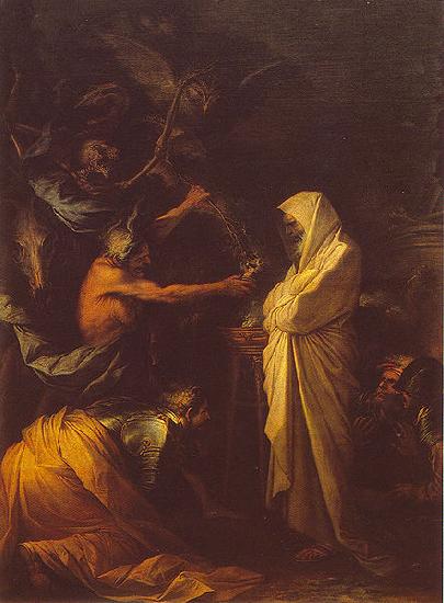 Salvator Rosa L ombre de Samuel apparaissant a Saul chez la pythonisse d Endor. oil painting picture